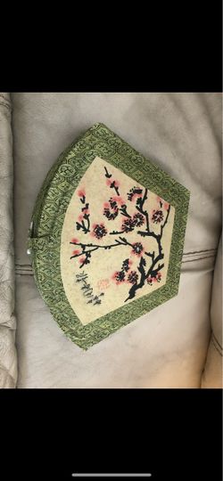 Japanese Cherry Blossom Fan-Shaped Box