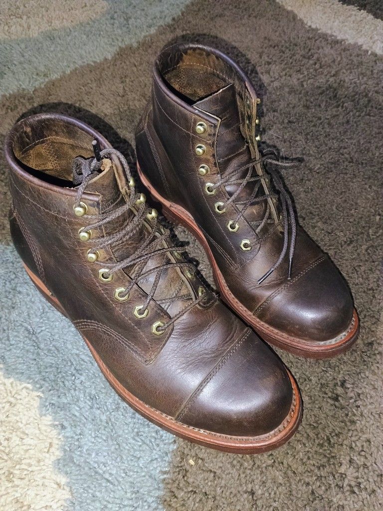 Vintage LL Bean X Chippewa Katahdin Iron Works ODRY9 Cap Toe Boots Men’s size 9.5 EE