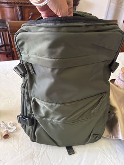 Large Olive Green Travel Backpack
