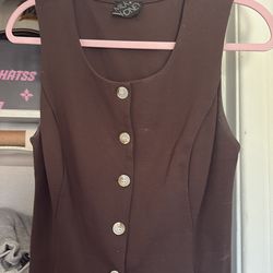 BROWN V TOP SHIRT 🤎