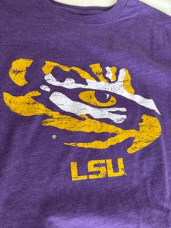 LSU Tigers Purple Graphic T-Shirt. Size medium.