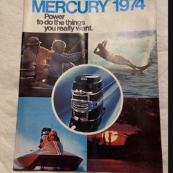 Vintage 1974 Mercury Inboard/Outboard Color Brochure