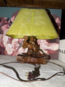 Vintage 1950s Mid-Century Deer Table Lamp – $120