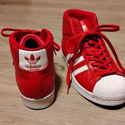 Adidas Pro Model Red & White Sz 6