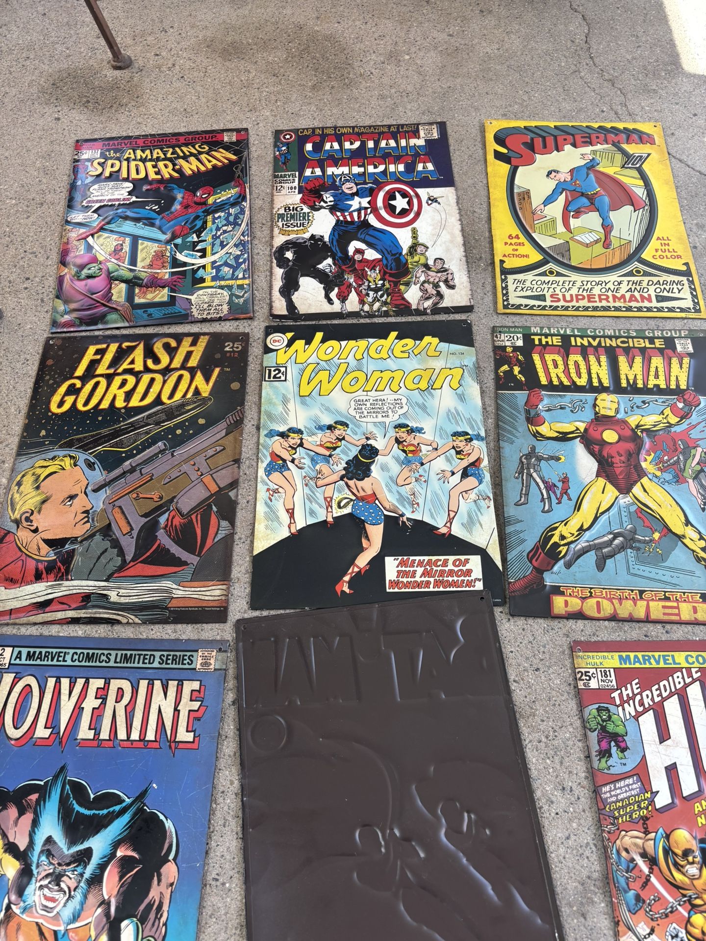 Comics Metal Signs