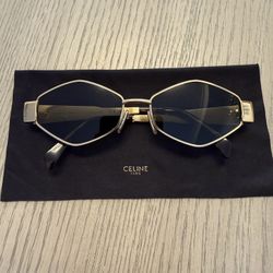 Celine Triomphe Gold Sunglasses 