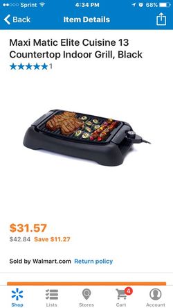 BRAND NEW IN BOX~ (BLACK) COUNTER TOP GRILL