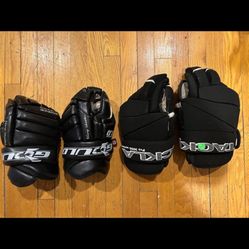 (2) HOCKEY GLOVES SZ 13