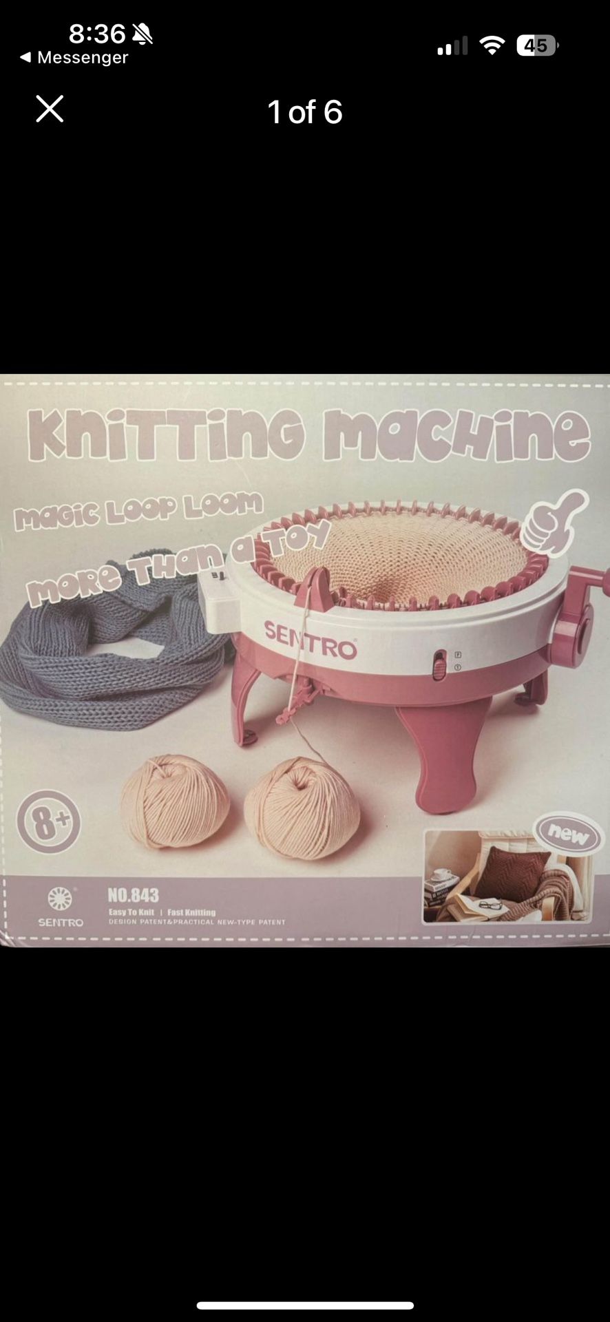 New Knitting Machine Kit 48 Needles With All Supplies