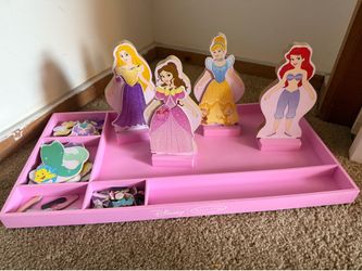 Dress up magnetic  wooden doll