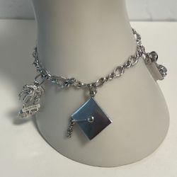 Sterling Silver Charm Bracelet 
