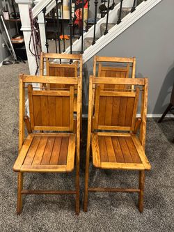 Mid Century Folding Chairs