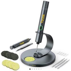 Fanttik T1 Max Soldering Iron Kit, Cordless Soldering Iron, 7 Seconds Fast Heating(390°F-840℉), Auto Sleep, 4 Precision Soldering Tips(C210), 360° Swi