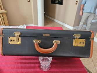 ANTIQUE  PILOT AEROPLANE LUGGAGE  MADE BY H . FRIED  NEW  YORK