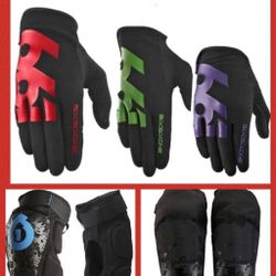 MX /MOTO CROSS GEAR -LOT- NEW "LOT" OF YOUTH -KNEE PROTECTORS-ELBOW GUARDS -YOUTH GLOVES =(93 )ITEMS TOTAL iN (LOT).