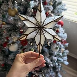 Stained Glass Christmas Tree Topper