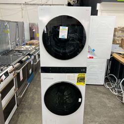 LG 5.0 cu. ft. Washer 7.8 cu. ft. Dual Inverter Heat Pump Ventless Dryer 