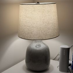 Assembled Ceramic Table Lamp Gray