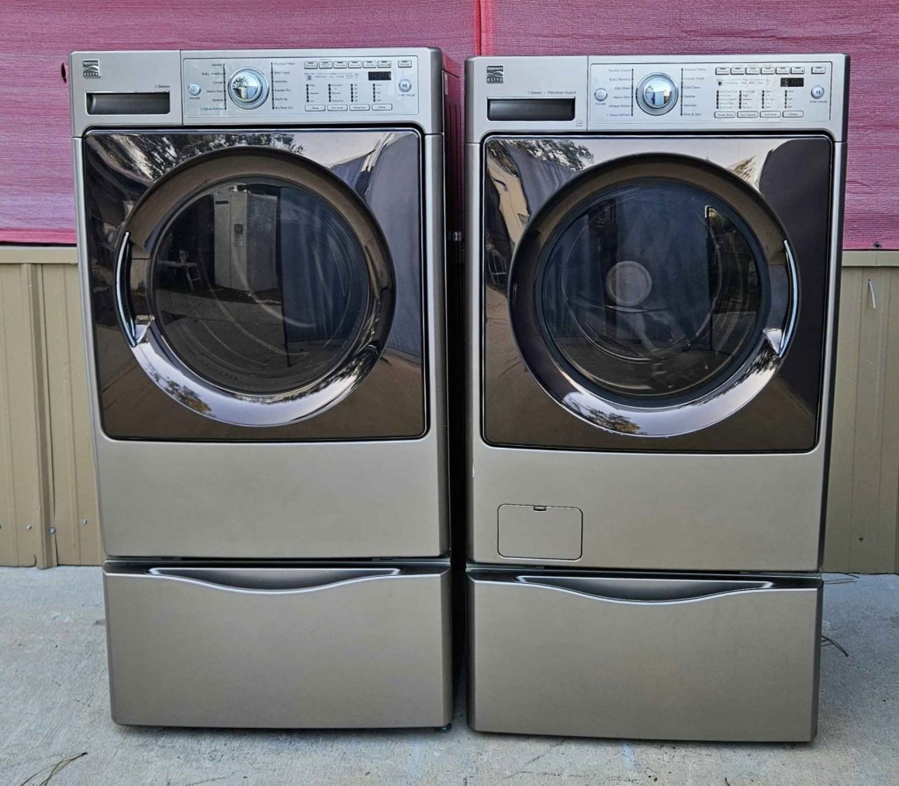 Kenmore Vibration Guard Steam Washer & Dryer Set 