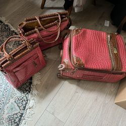 Samantha BrownBurgundy Suit Cases Multiple Sizes