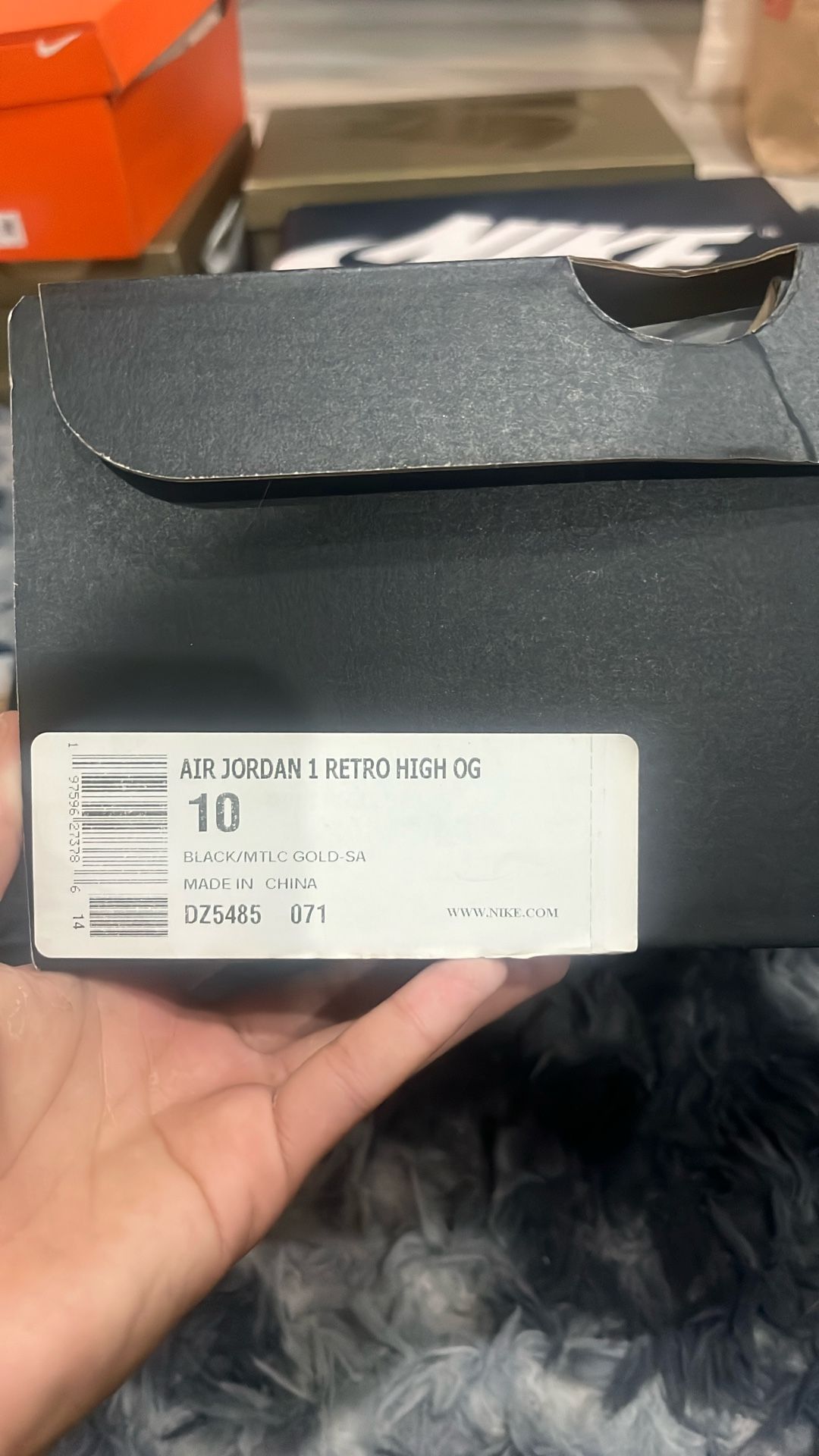 Air Jordan 1 High OG Black/MTLC GOLD