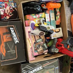 Box Of Kids Toys Cars Etc 