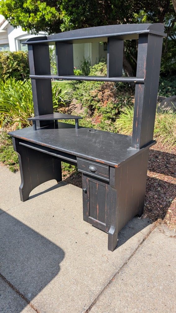 FREE Black Desk with Shelf
