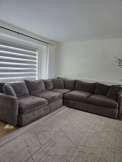 Crate barrel deep lounge sofa