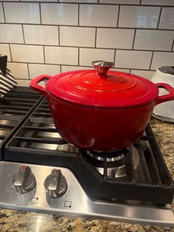 Red 5 quart stockpot