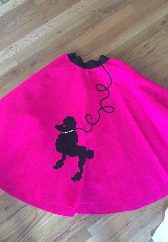 Pink lady jacket and poodle skirt size small Halloween costume for Sale
