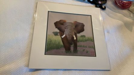 Art, Silk Embroidered Wall Art With Matting