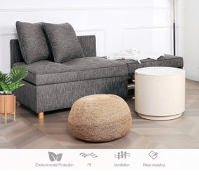 Sofa Bed 4-in-1 Convertible Sofa, Dark Grey