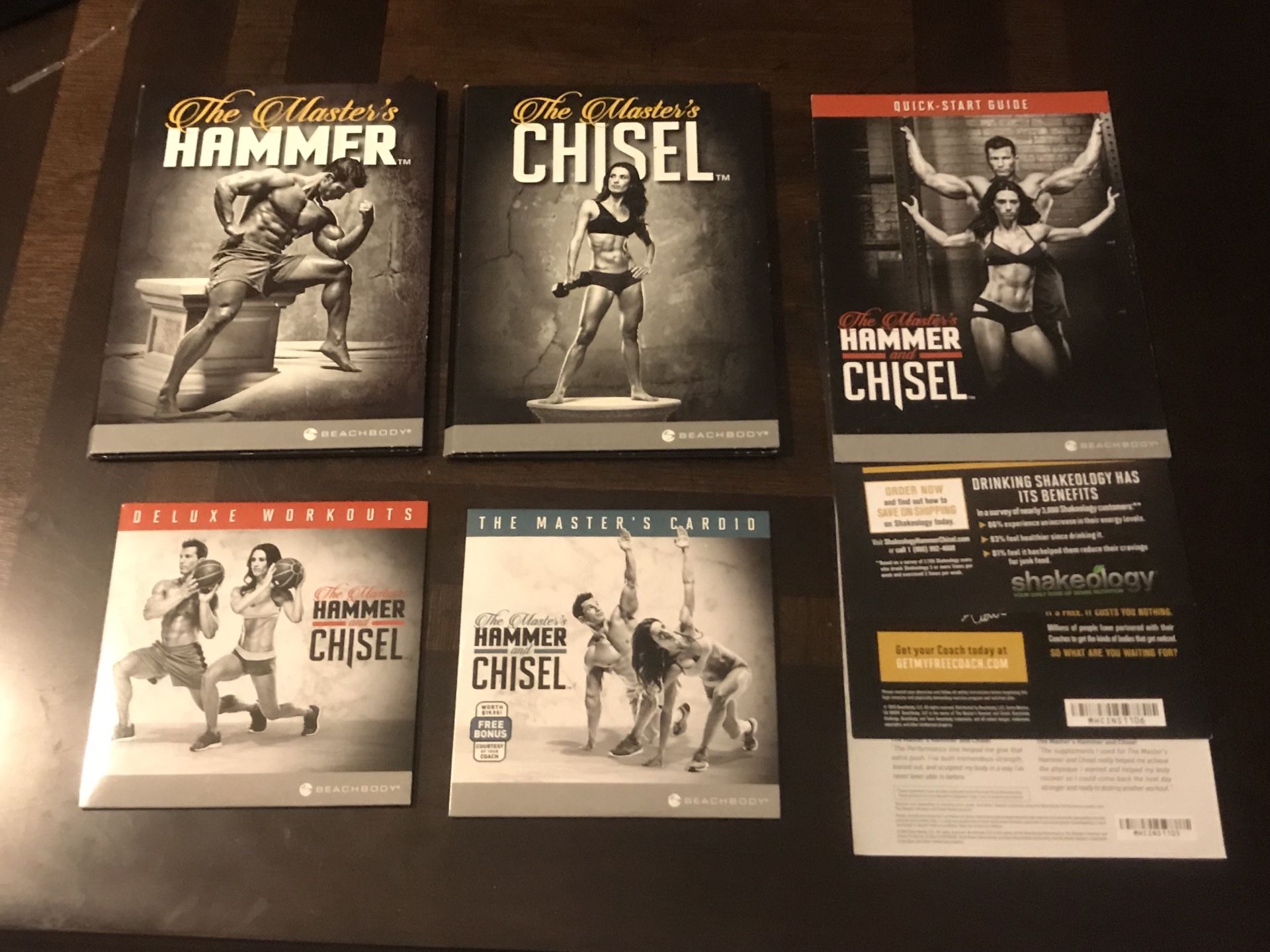 Beachbody The Master’s Hammer And Chisel Workout dvd Set.