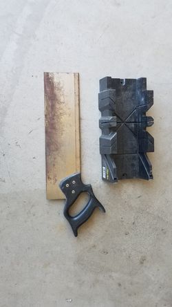 Saw & miter box