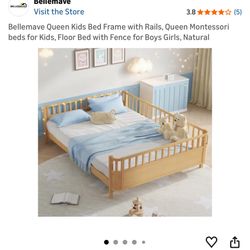 Queen Toddler Floor Bed 