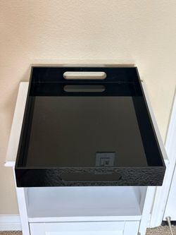 Black acrylic tray