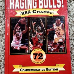 Raging Bulls! NBA Champs Commemorative Edition Hardback Book 8.5in x 11in 