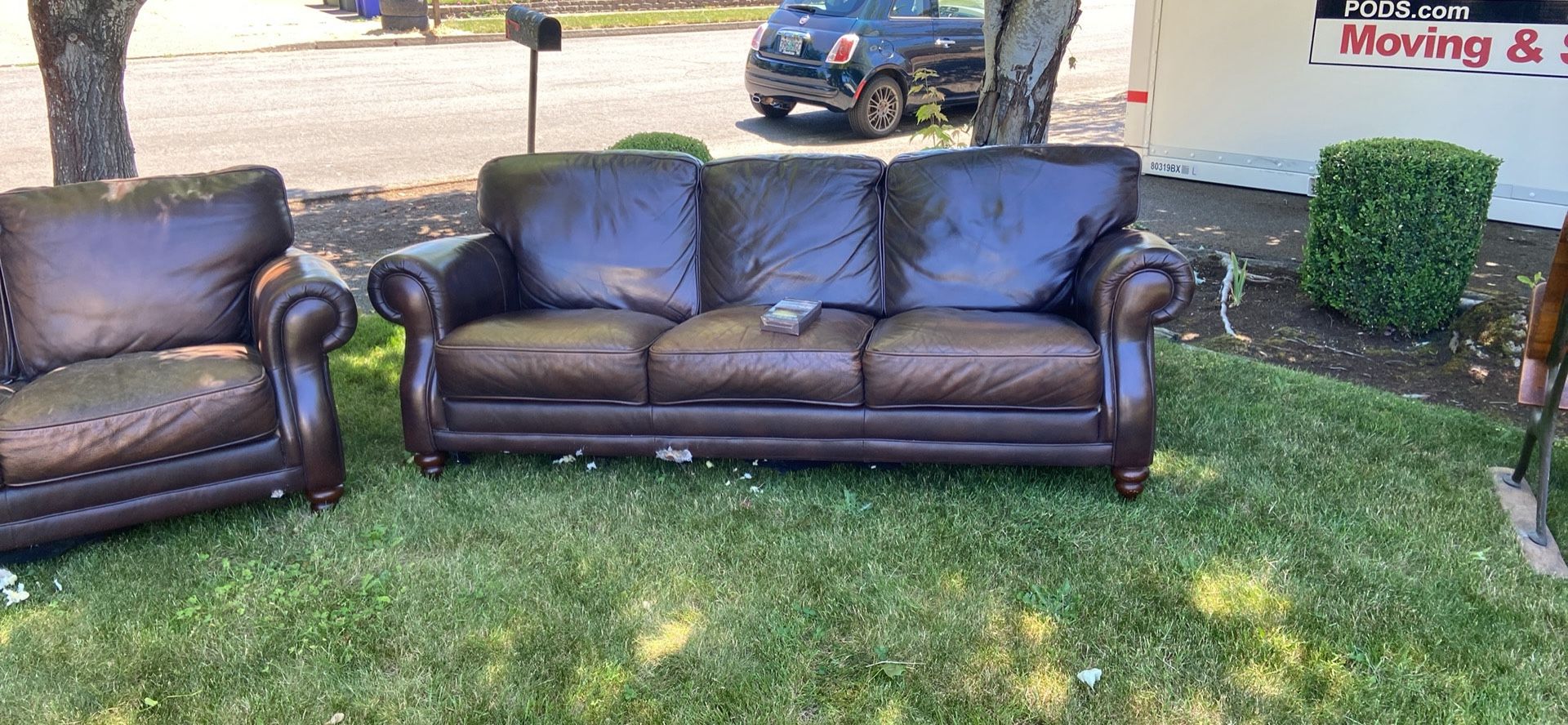 Free Sofa And Loveseat (leather)