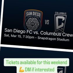 SDFC Tickets Available . Great Centerfield Seats