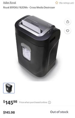 Royal 89106U 1620Mx - Cross Media Destroyer  