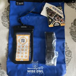 NWT Wise Owl Dry bag + Phone Case-  10 Liter