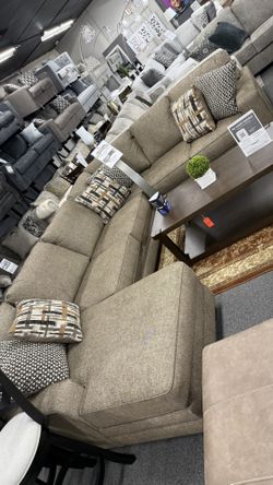 3Pc Brown Sectional