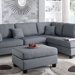 Sectional Sofa + Ottoman