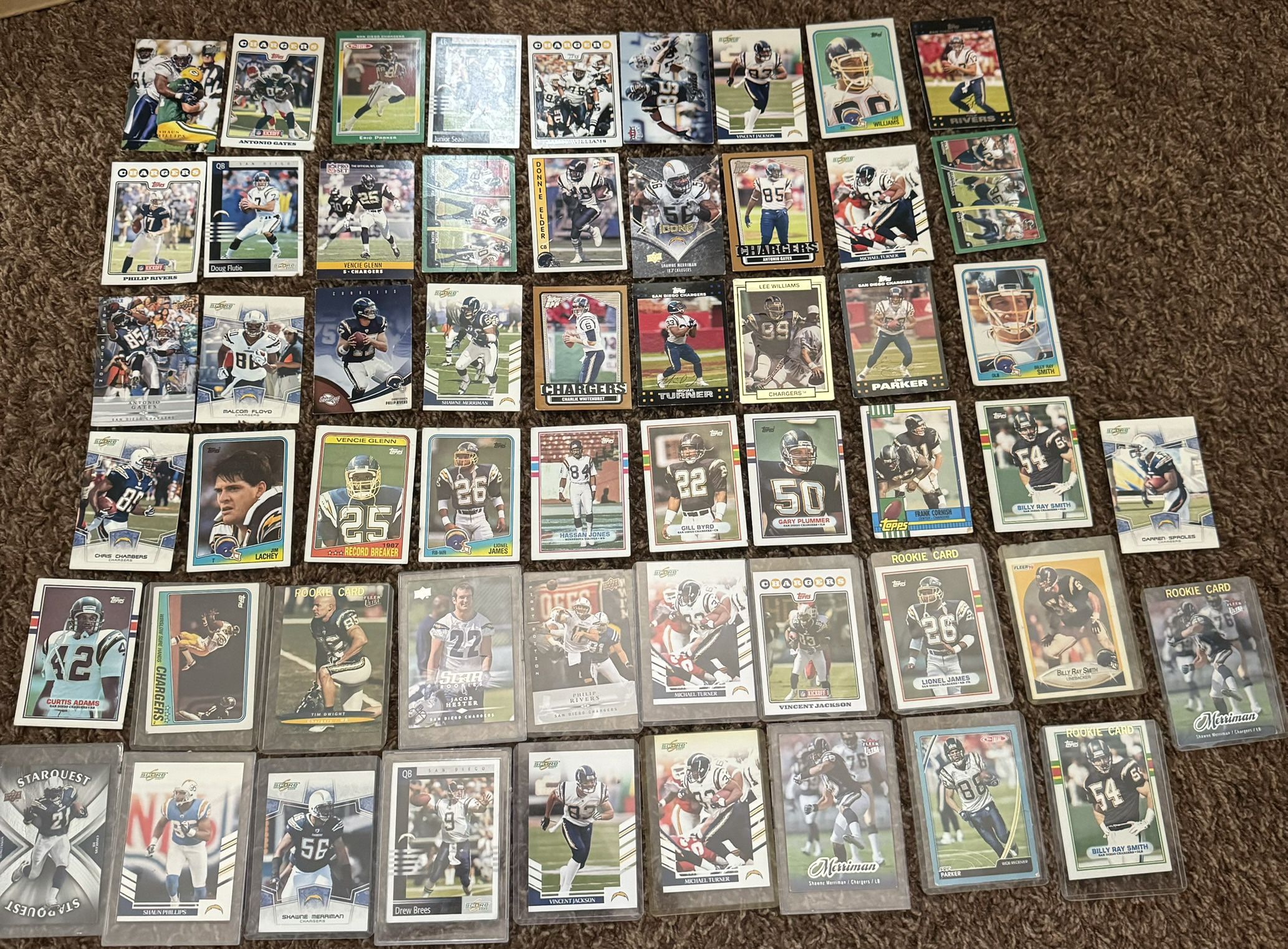San Diego Chargers Football Trading Cards Collectibles