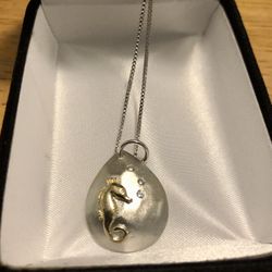 Seahorse Necklace Beach Lover