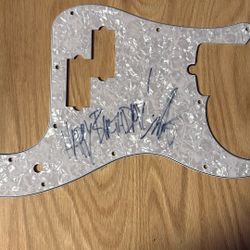 Mark Hoppus Signed Bass Pick Guard