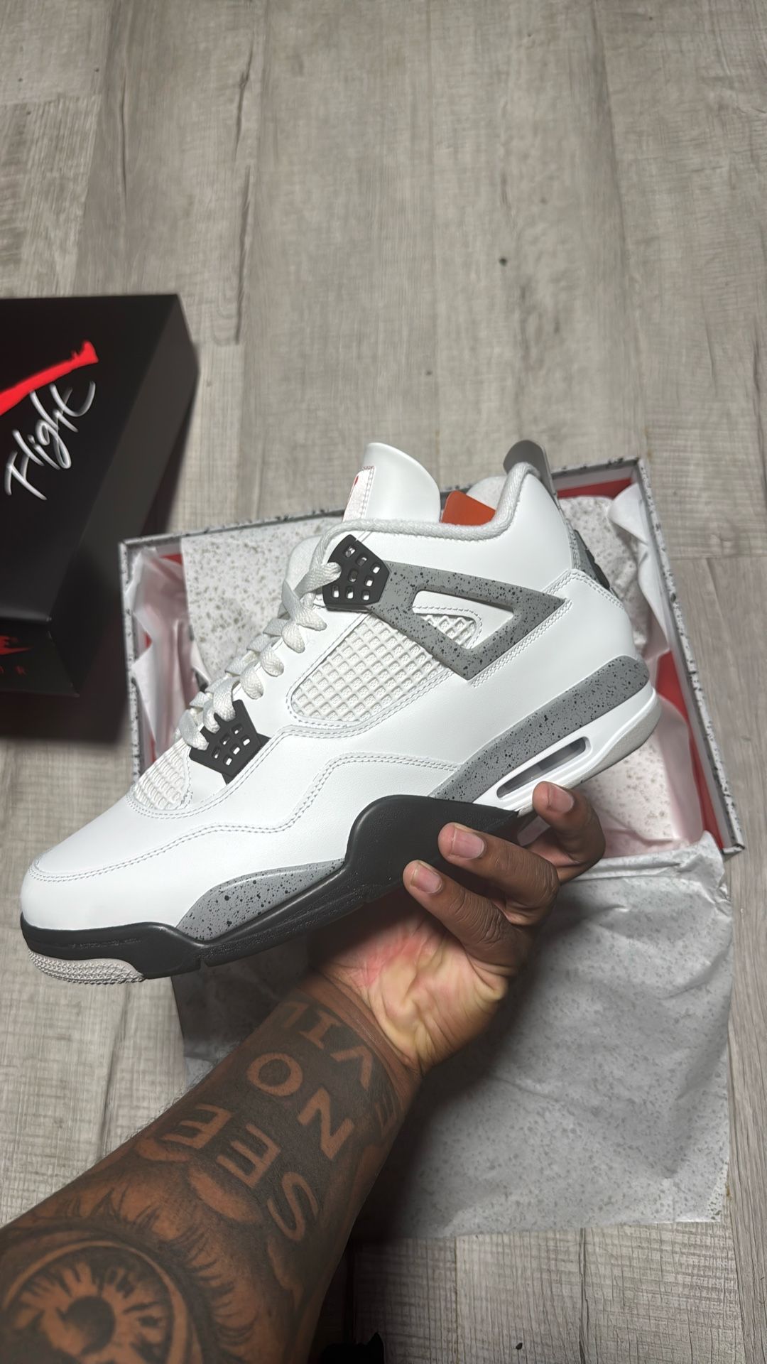 Jordan 4 Retro "White Cement" Ds
