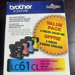 Brother® LC61 Black/Color Ink Cartridges, Pack Of 4 Plus Extra Bk