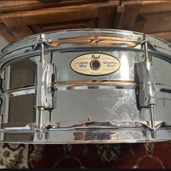 Drums - Pearl Sensitone 14 X 5.5 Snare Drum Custom Alloy Steel Shell Drumset Drums Set