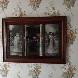 Antique Edwardian Wall Mirror 